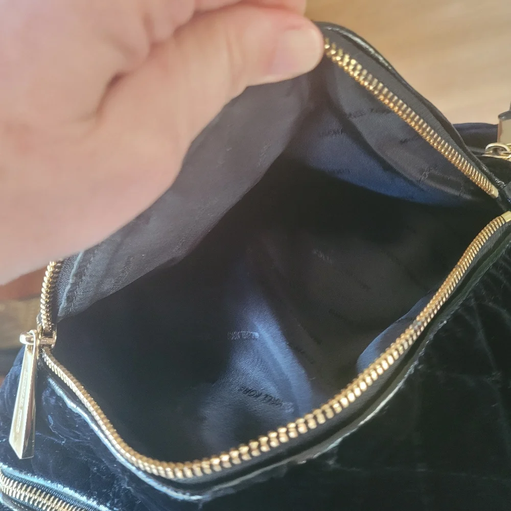 Michael Kors Rhea velvet quilted backpack